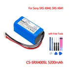 Аккумулятор для Bluetooth-динамика CS-SRX400SL, SRS-XB40, SRS-XB41, 5200 мА  ч