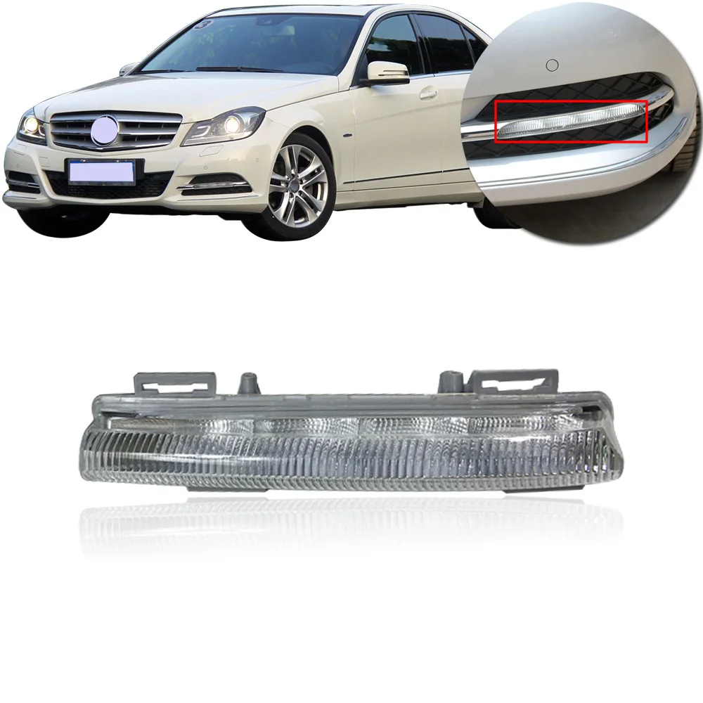 CAPQX для c-класса C180 C200 2011-2013 переднего бампера светодиодный автомобильный