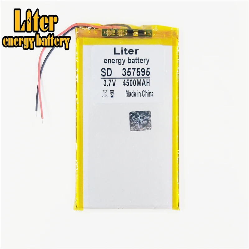 357595 3.7V 4500mah Lithium polymer Battery with Protection Board For PDA Tablet PCs Digital Products | Электроника