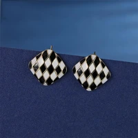 temperamental diamond encrusted vintage geometry earrings for women fashion jewelry temperament daily wear earrings party gift