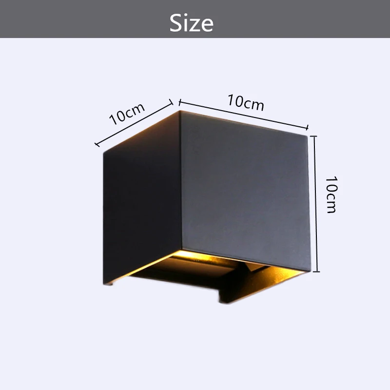 Настенный светодиодный светильник водонепроницаемый настенный с абажуром