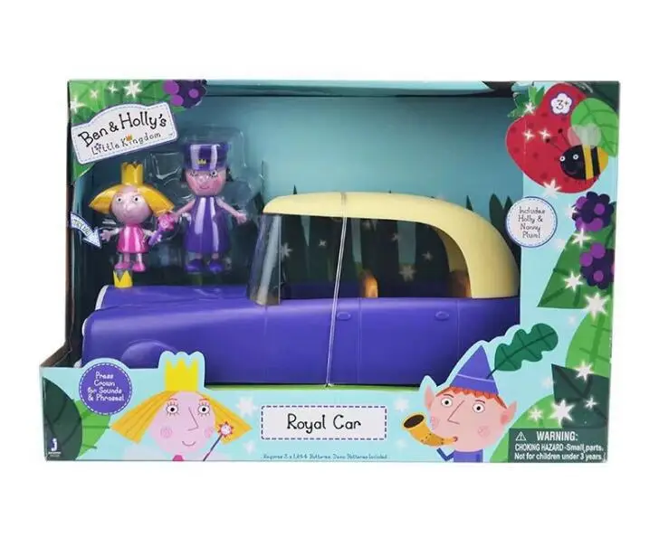 with box Бен и Холли ройол автомобиль Аниме Фигурки игрушки персонажи мультфильмов Мини Фигурки игрушки - Цвет: with box