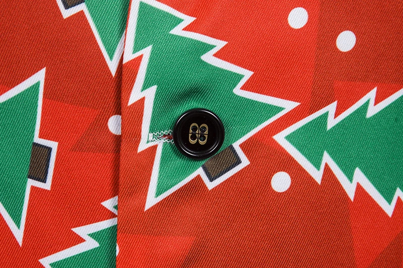 Рождественские деревья жилет для мужчин 3D принт красный s приталенный Chalecos Para Hombre