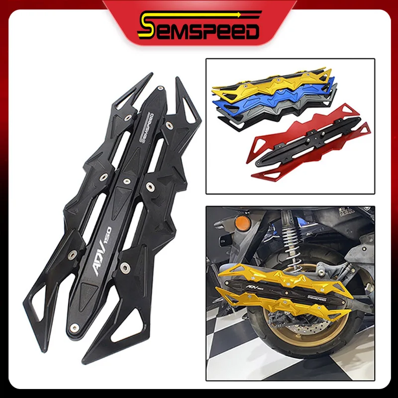 SEMSPEED защита от падения мотоциклетная выхлопная труба с ЧПУ чехол-накладка для Honda