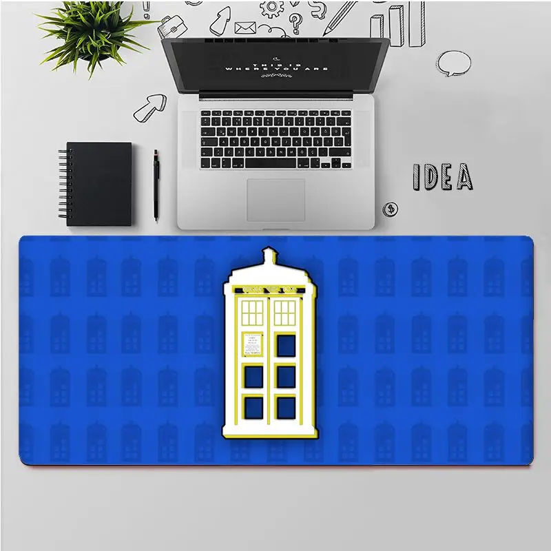 

FHNBLJ Cartoon Doctor Who tardis Gaming Player desk laptop Rubber Mouse Mat Free Shipping Large Mouse Pad Keyboards Mat