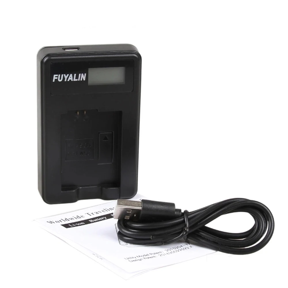 Зарядное устройство USB с ЖК дисплеем для фотоаппаратов Canon EOS M M2 M10 M50 M100 Rebel SL1