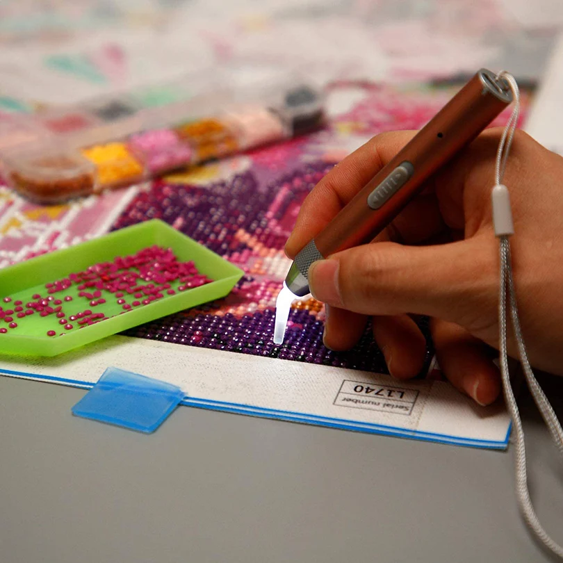 Ручка для алмазной вышивки с зарядкой от USB | Дом и сад