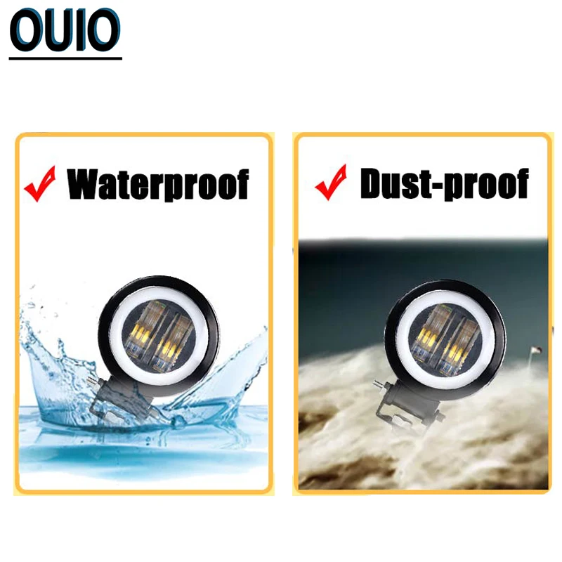 20 Вт 3 "Мотоцикл головной светильник светодиодный рабочий 12В Автомобильный бар