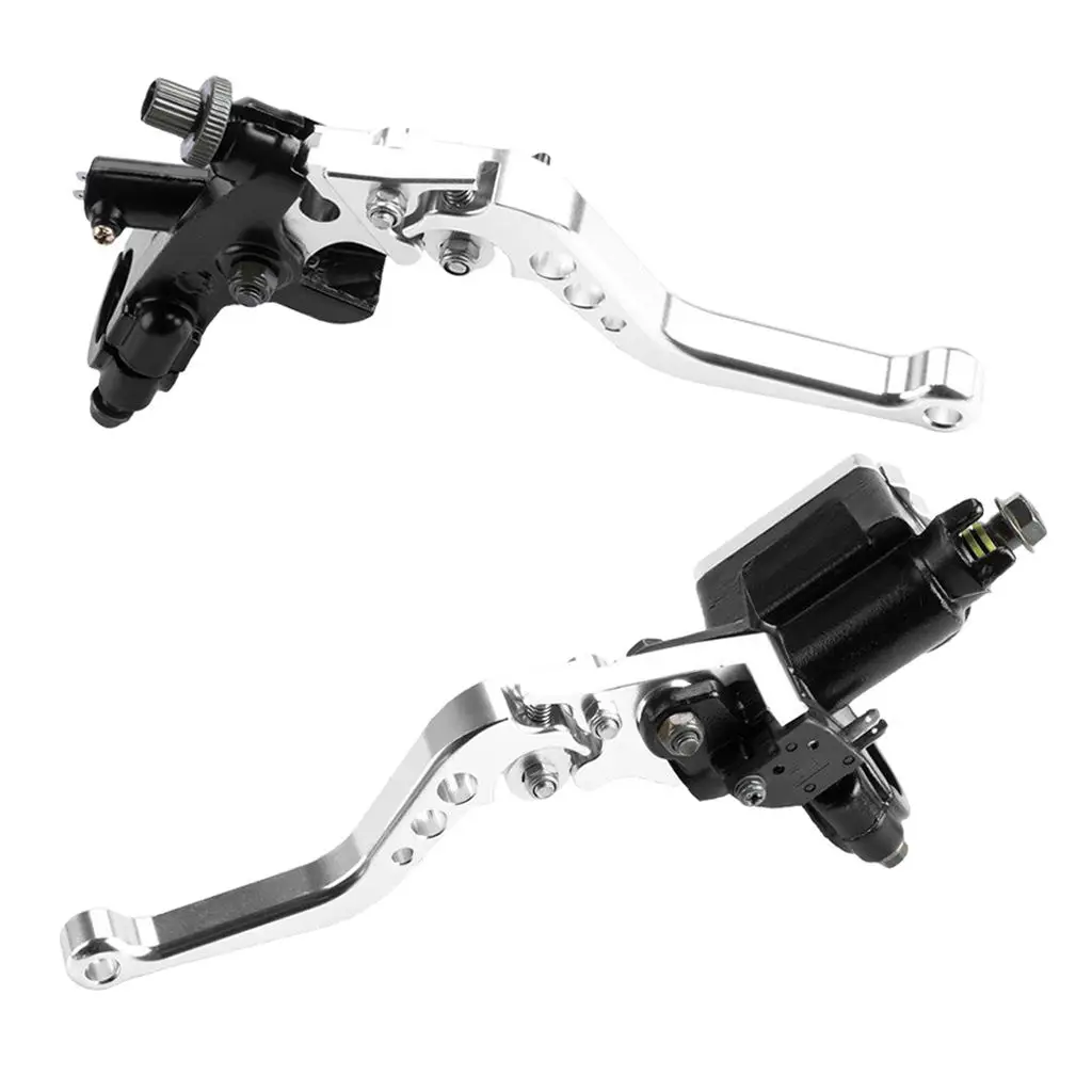 

White 22mm 7/8'' Universal Front Brake Master Cylinder Lever for Scooter ATV