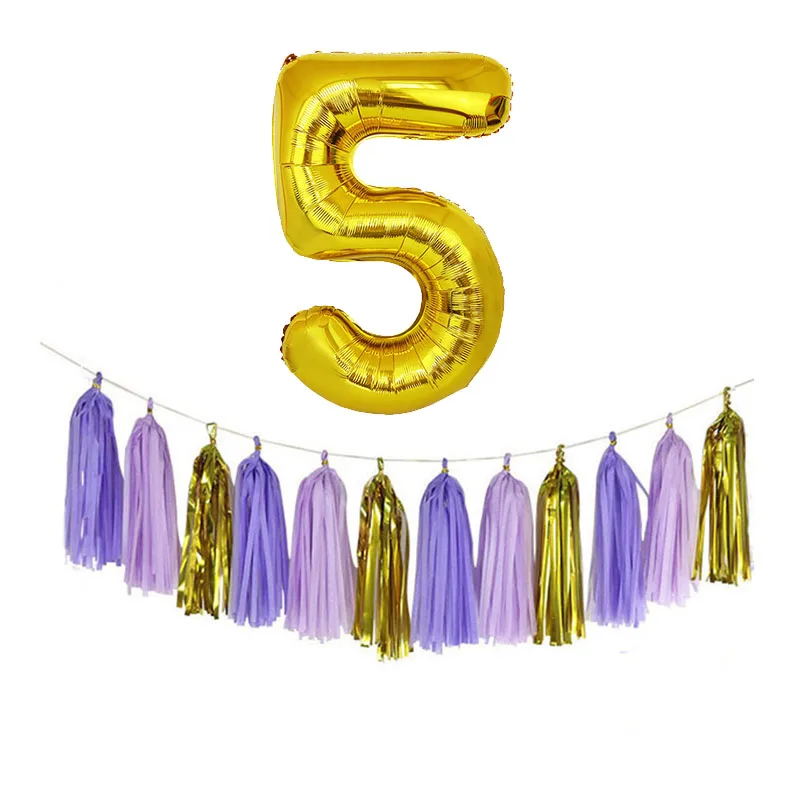 32-дюймовый шар в виде цифр украшение для дня рождения кисточка вечеринки честь