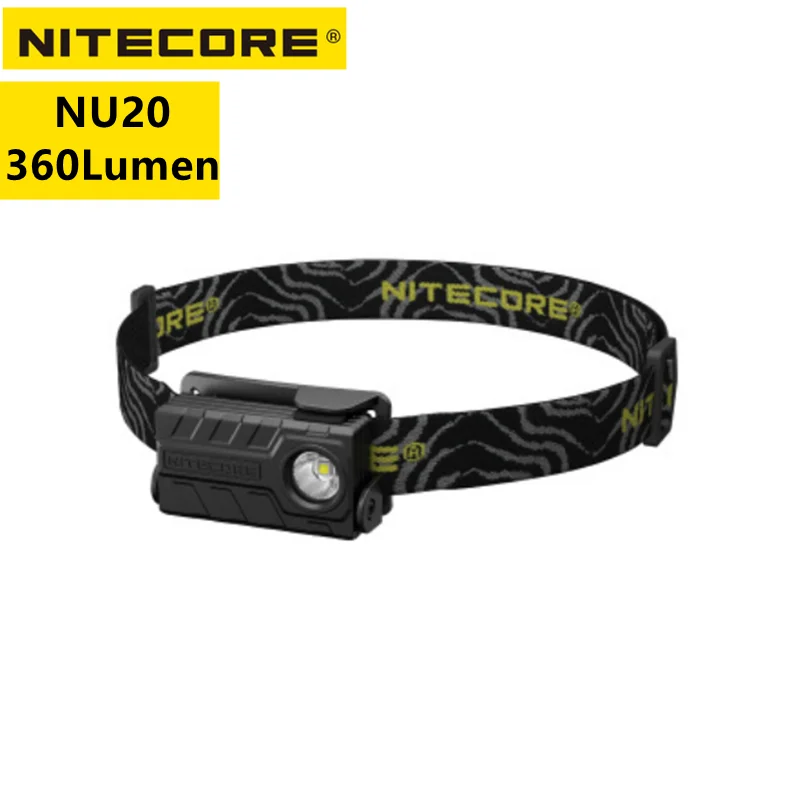 

NITECORE NU20 Headlight 360Lumens Hard Light USB Rechargeable Built-in Li-ion Battery Protable Lightweight Headlight