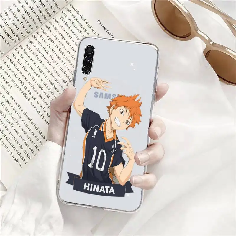 

Haikyuu Hinata attacks Anime Phone Case Transparent Clear For Samsung Galaxy A71 A21s S8 S9 S10 plus note 20 ultra