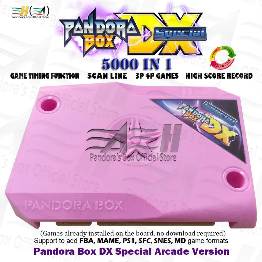 

Pandora Box DX Special 5000 in 1 jamma arcade Version pcb game board CGA VGA HDMI-compatible CRT fba mame ps1 snes md 3d tekken