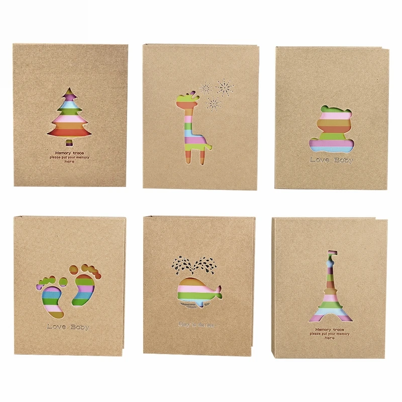 6 дюймов пустотелый альбом с изображением животных из мультфильма Детские