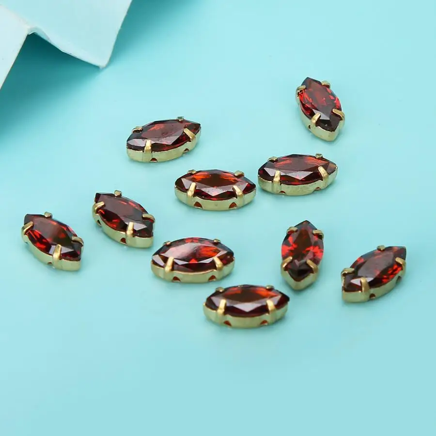 20 шт. стразы из циркония золотые когти швейные сделай сам аксессуары для одежды