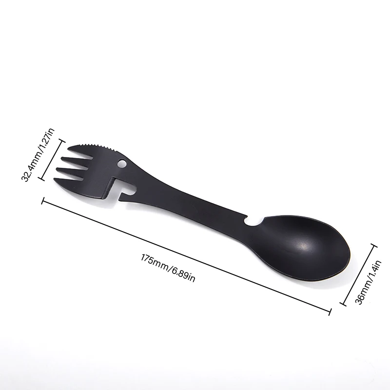 

stainless steel fork flatware utensil can opener Portable tableware spoon