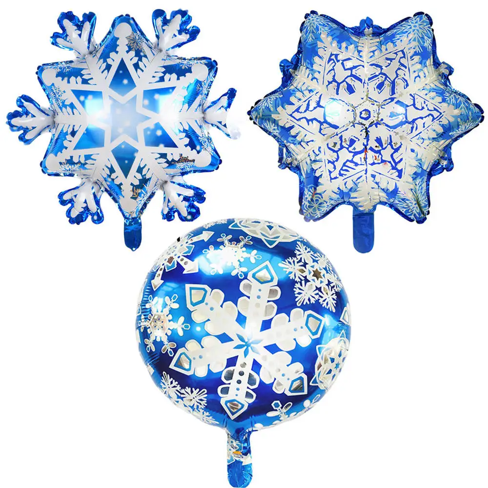 

20Pcs New Christmas Snowflake Foil Balloons for Christmas Wedding Birthday Party Decoration Balloon Kids Gift Toys