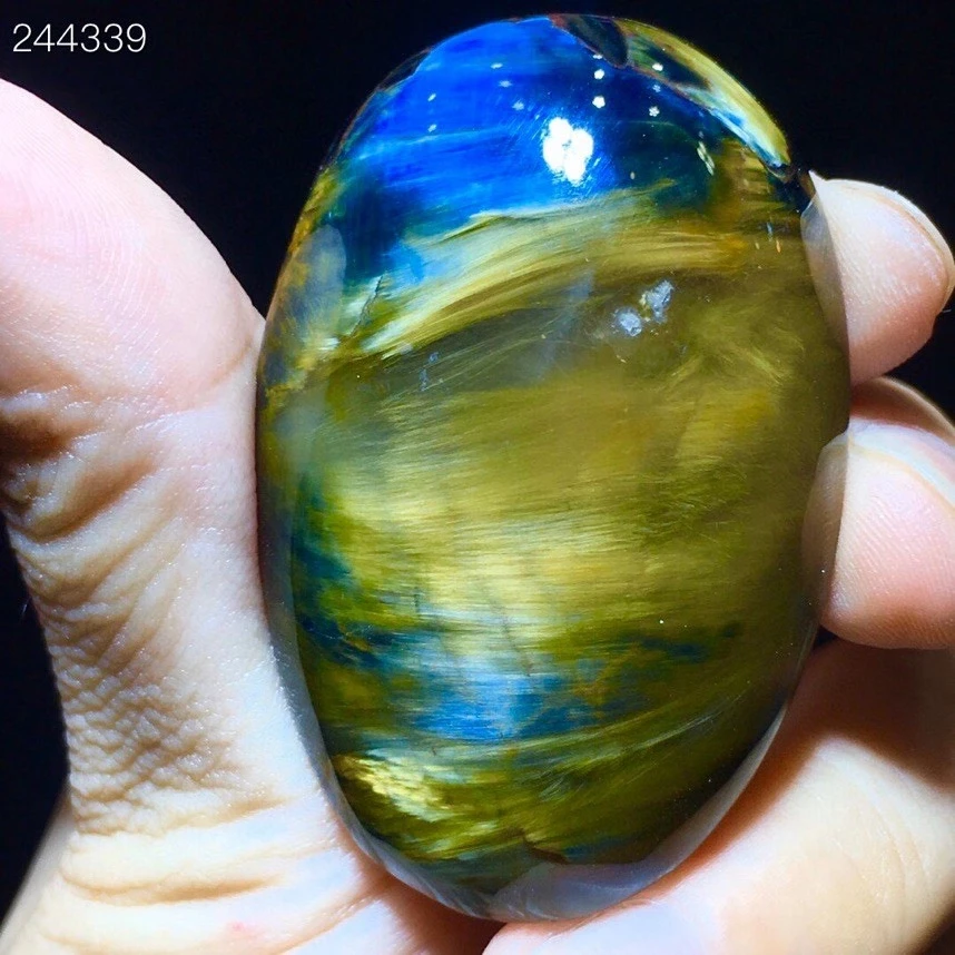 

Namibia Natural Yellow Pietersite Chatoyant Oval Cat Eye Pendant 48/31.4/12mm Women Men Jewelry Ceretificate AAAAAA