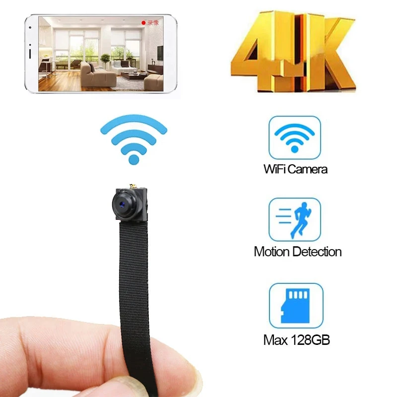 Мини видеокамеры HD 4K WiFi портативная IP мини камера ночного видения Удаленный