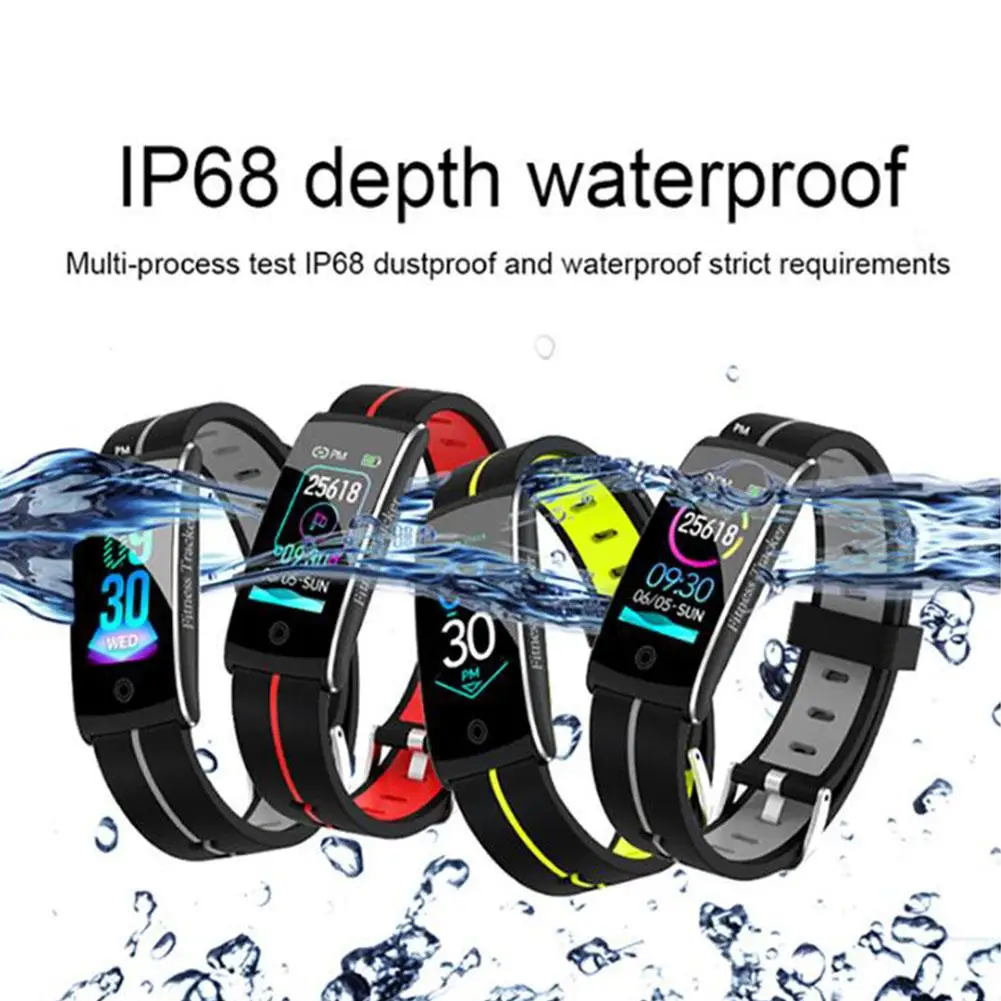 

Smart Bracelet F10C Colorful Screen Heart Rate Blood Pressure Intelligent IP68 Waterproof Bracelet Wrist Band Loop 32G Memory