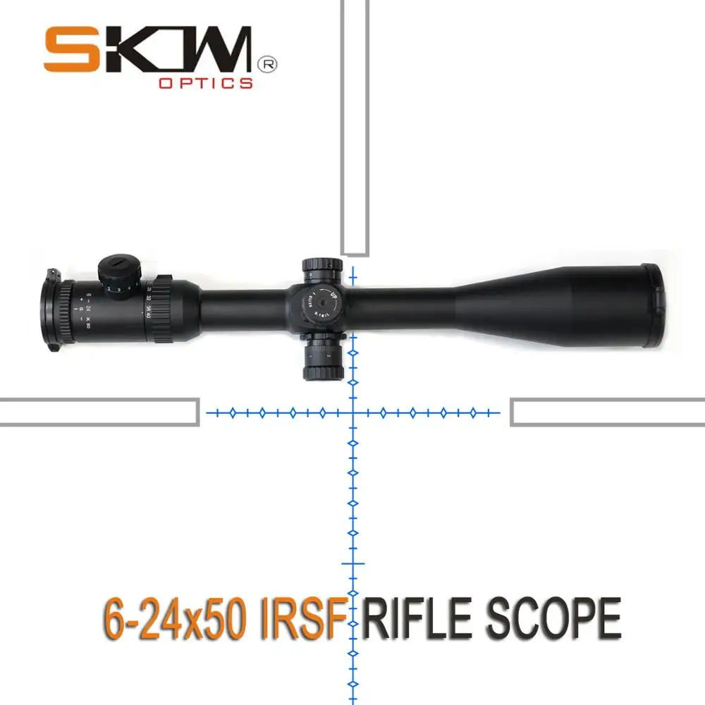 SKWoptics 6-25x50 боковая фокусировка 30 трубка прицел большой дальности. 308. 338 освещенный прицел охотничья цель высокое качество сетка