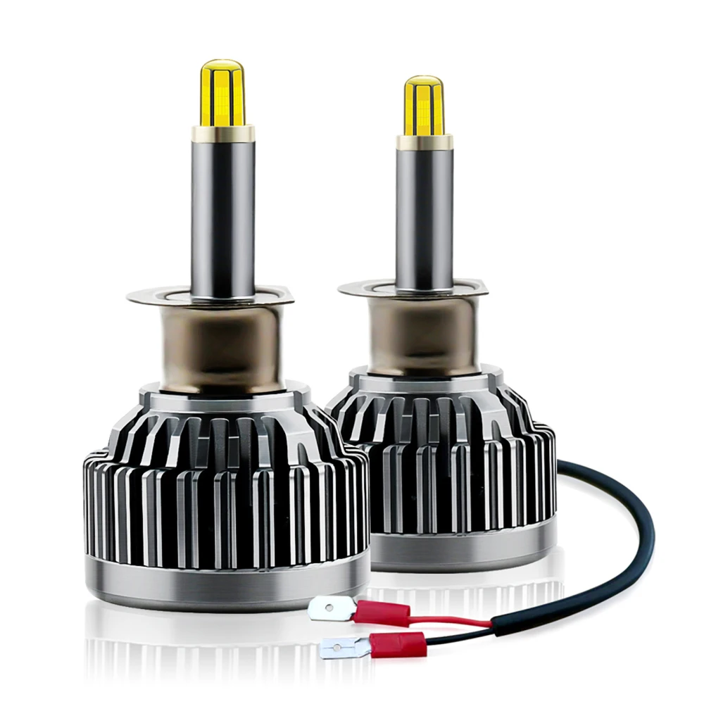 

Led Lights H1 V9 Car Bulb Headlamp Safety 360-degree 360° 360 Degrees Six-sided Reliable Jobs LED Safe Headlight 2pcs