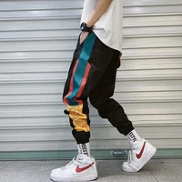 2021 new hip hop streetwear joggers pants men casual cargo pant trousers high street elastic waist harem pant man