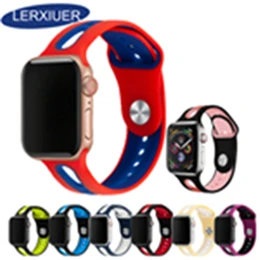 Lerxiuer кожаный современный ремешок с пряжкой для apple watch band 4 44 мм 40 мм для apple watch 5 correa iwatch браслет аксессуары для часов