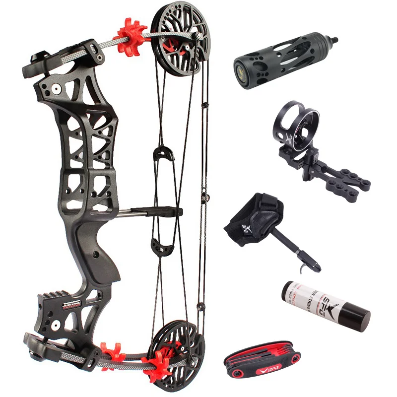 

30-60 Lbs. M109e Bow Set Compound Archery Bow Pulley Compound 320fps Speed Adjustable Bow Pulley Outdoor Archery