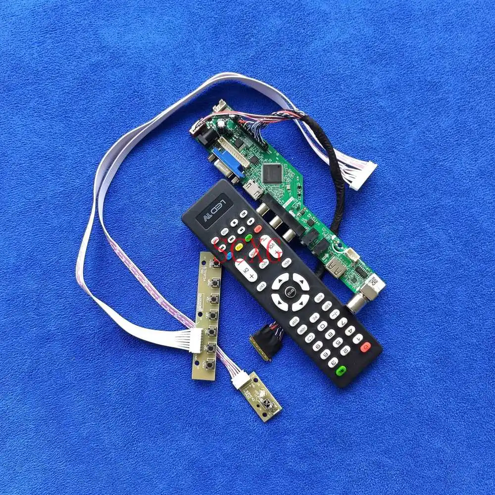 

1920*1080 HDMI-совместимый USB AV VGA комплект 40 Pin LVDS подходит для B156HAN01.0/B156HB01 V0 сигнальный аналоговый экран контроллер плата ЖК светодиодный