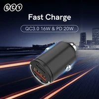 qcy car charger mini 38w metal dual usb car charger 2 alloy flush fit car adapter quick charge qc3 0 cr01