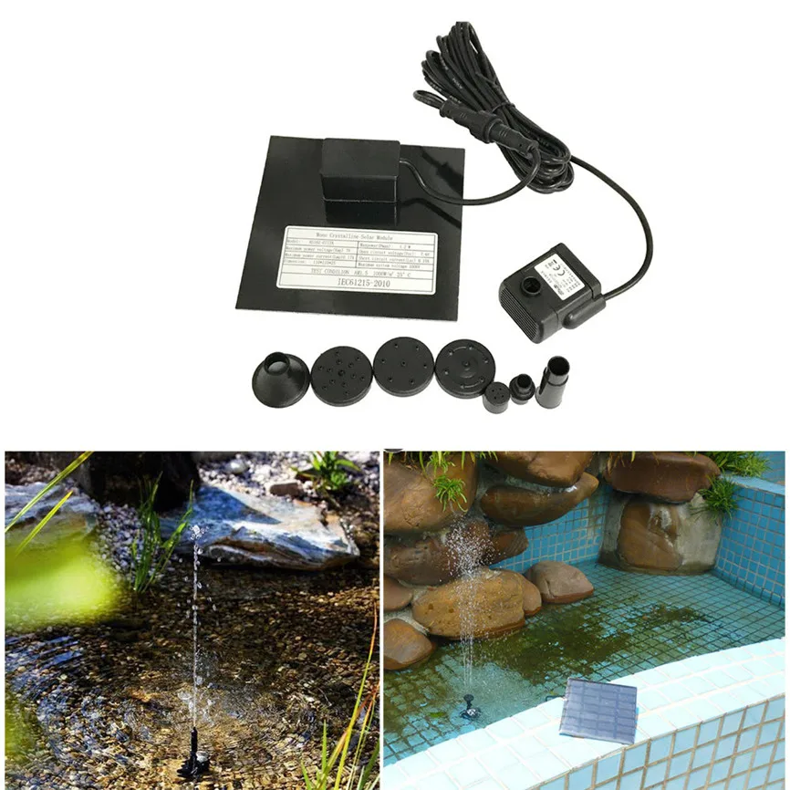 Набор солнечного водяного насоса фонтан для фонтана сада небольшой тип
