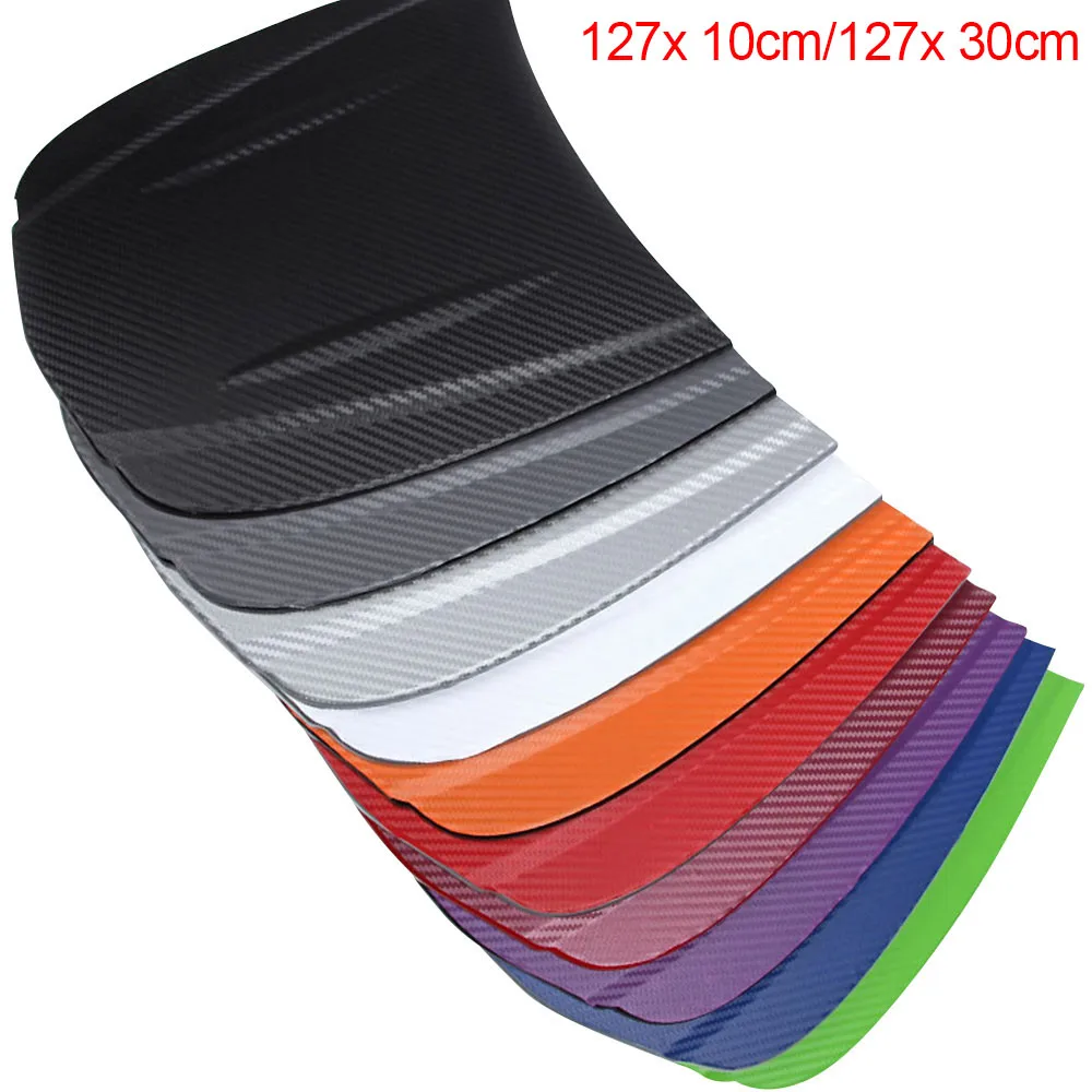 

127x10cm/127x30cm Carbon Fiber Vinyl Film 3D Solid Small Texture High Gloss Car Wrap Roll Adhesive Sticker Decal Sheet