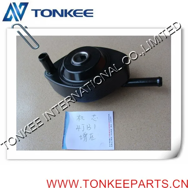 

High quality engine spare part ISUZU 4JB1 oil cooler core with turbo, ISUZU oil cooler core 4JB1