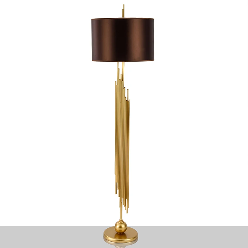 Напольная Лампа из американской ткани простой стиль для гостиной учебы в