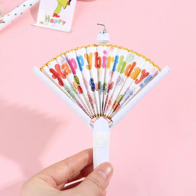 

1PC Clown Fan Surprise Candle Creative Party Birthday Cake Decoration Candle Fla