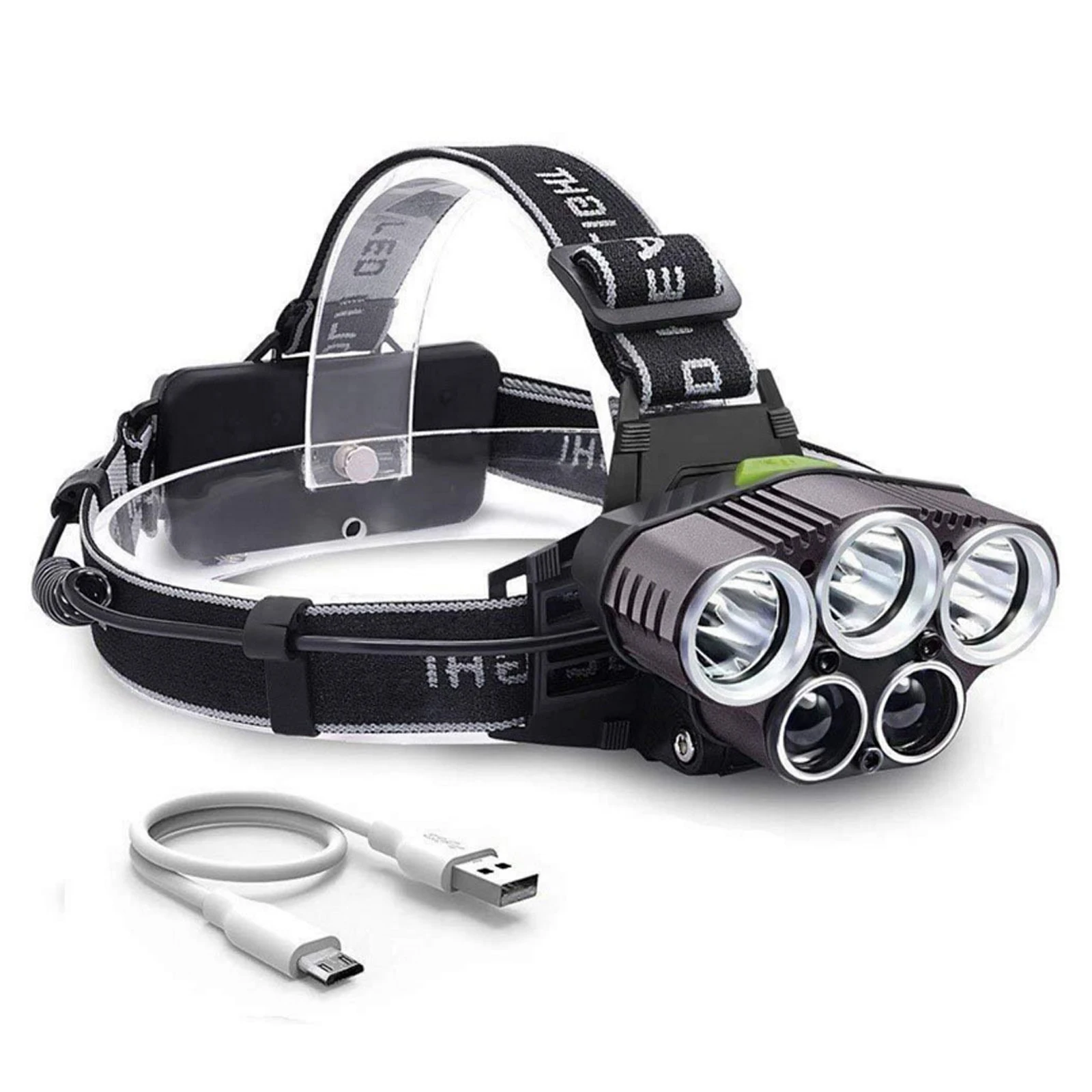 

Rechargeable LED Headlamp Adjustable Angle Head Flashlight Bike Light Fishing Outdoor Headlamp Head Light