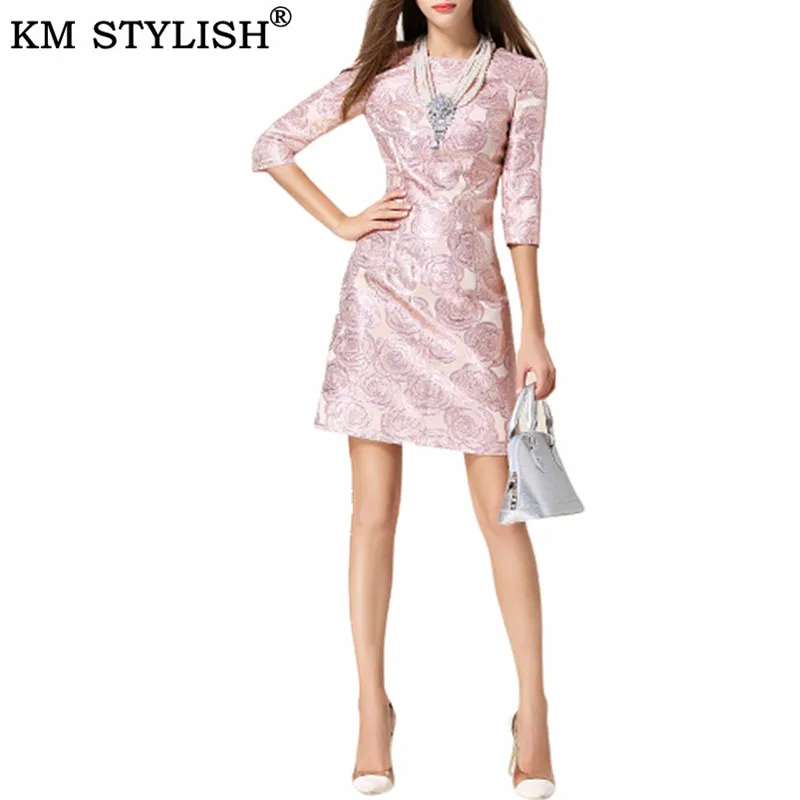 [Limited] осенне-зимнее винтажное жаккардовое платье с вышивкой в виде роз роскошное