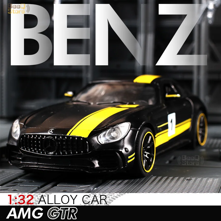 

1:32 Benz GTR AMG-GTR Sport Alloy Car Diecasts Toy Vehicles Toy Car Metal Collection Model car Model High Simulation Kids Gift