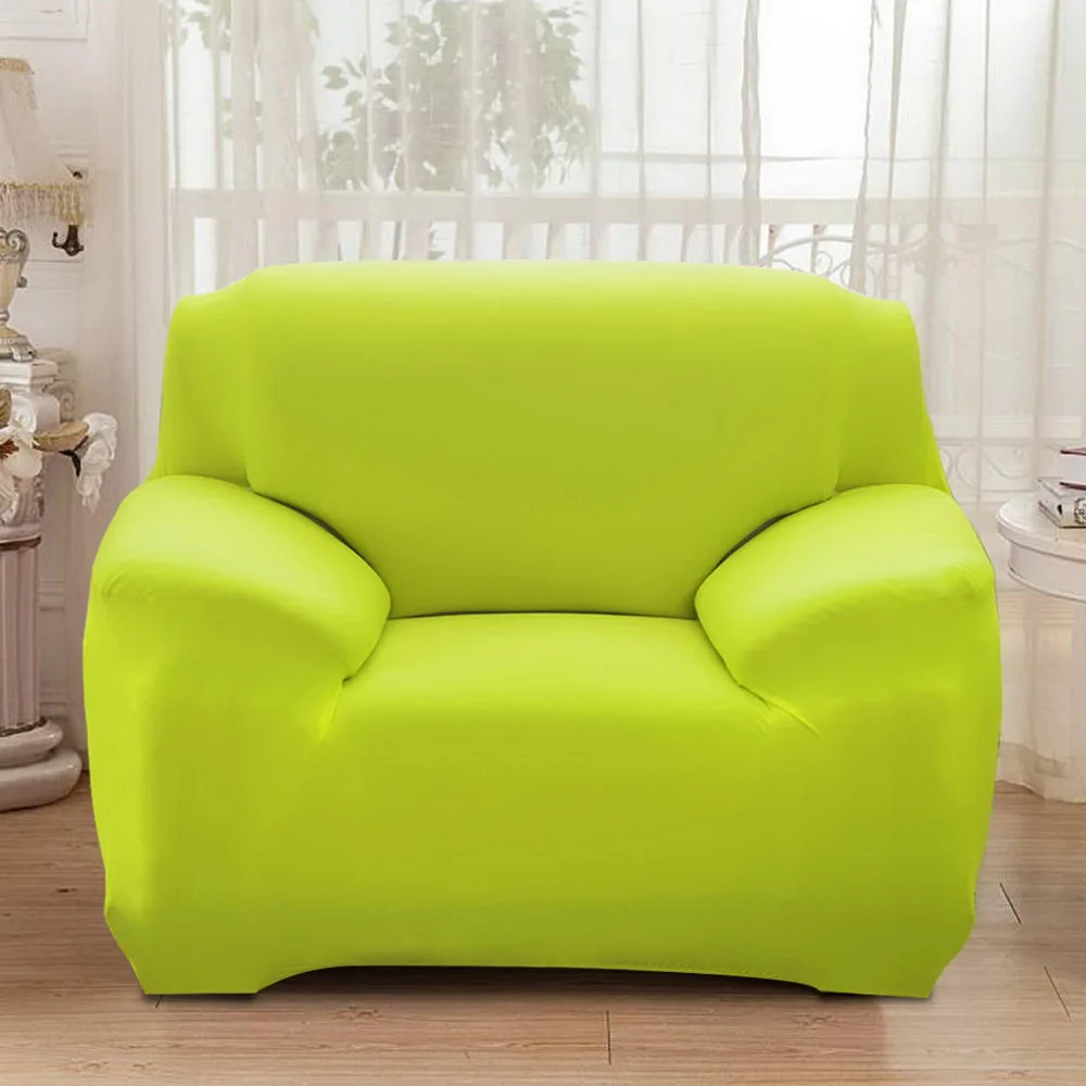fruit green Urijk, огранка из эластичного материала, 1/2/3/4 местный чехлы для диванов полиуретанового волокна для диванных чехлов для Гостиная чехол Чехол для дивана - Цвет: fruit green