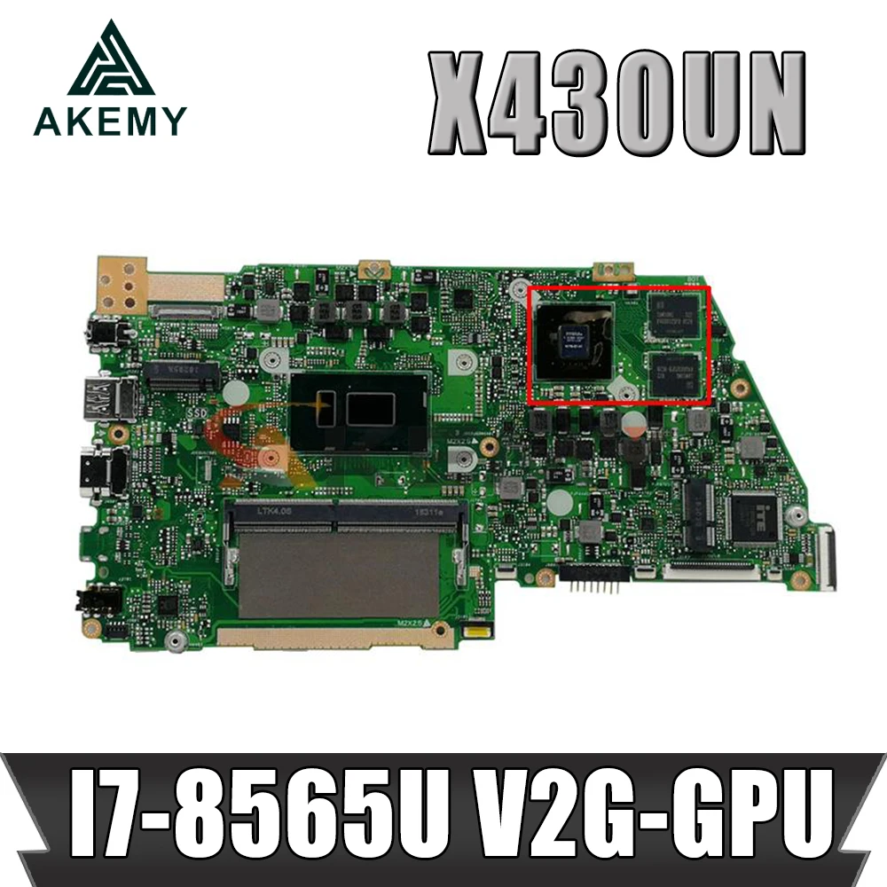 

X430UN Motherboard For asus VivoBook S14 S430 S430u X430u A430U S4300U X430UA X430UN Laptop Mainboard I7-8565U 8G RAM V2G-GPU