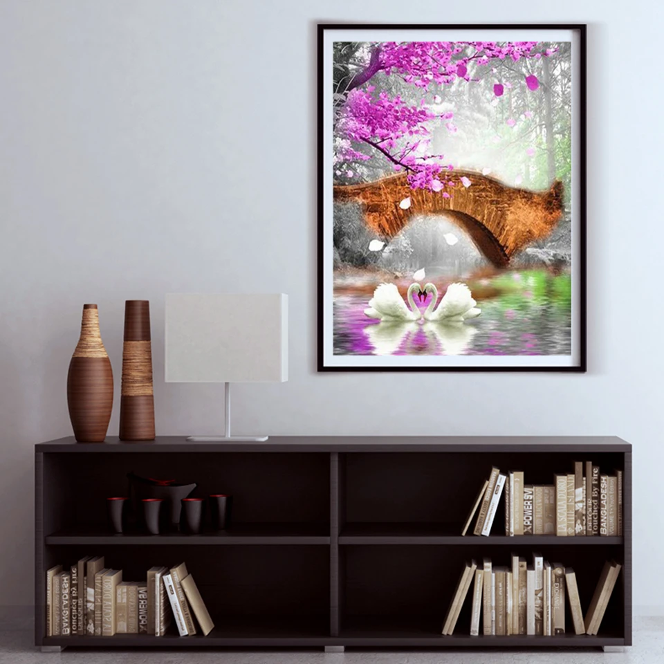 AZQSD раскраска для взрослых по номерам акриловая краска животных на холсте наборы