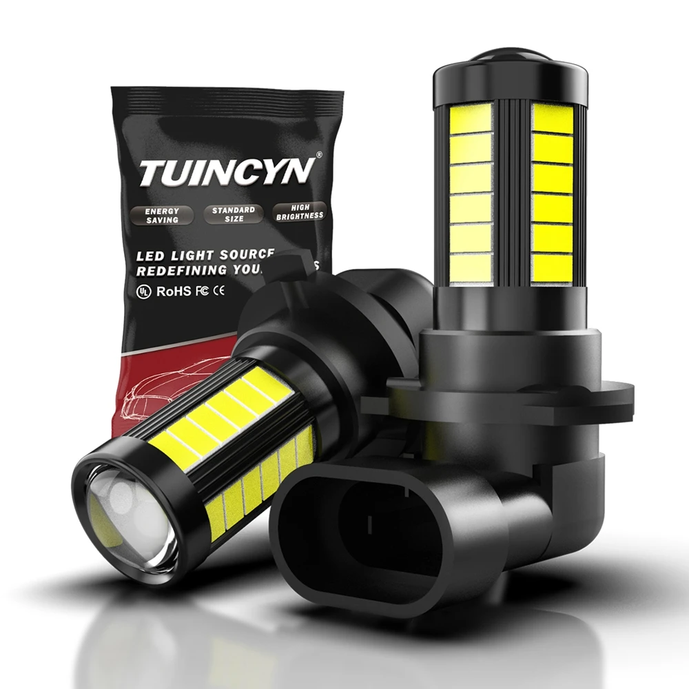 

2x Led Fog Lights H11 H10 HB4 HB3 9006 9005 6000K 12V Auto Driving Running LED Fog Lamps 12v for BMW e46 e60 e90 e39 f10 f20 f30