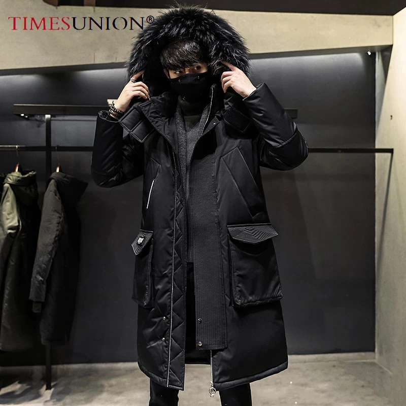 

2021 Fashionable Coat Thicken Jacket men Hooded Warm Lengthen Parka Coat White Duck Down Hight Quality Male New Winter Down Coat