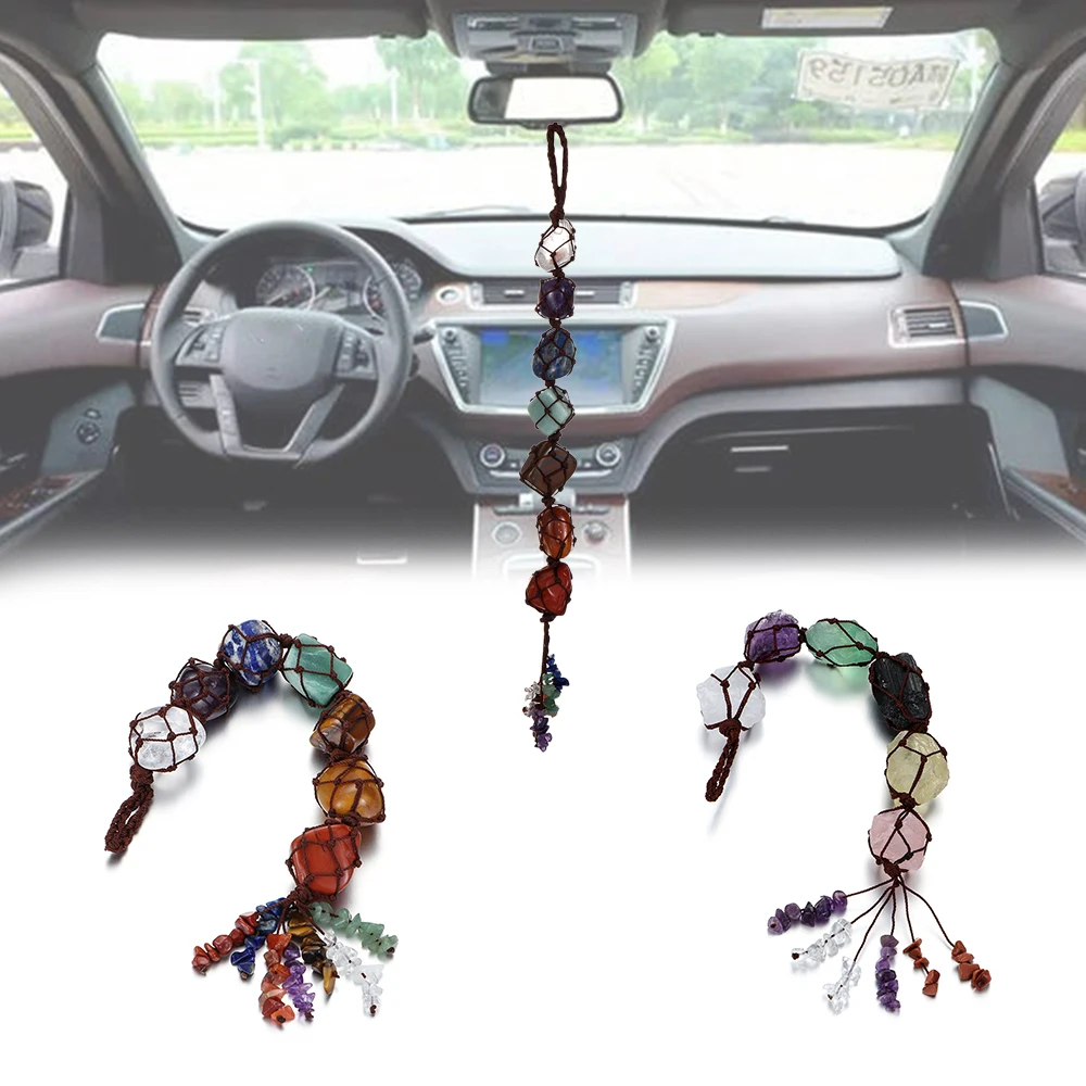 7 Чакра натуральный камень автомобиль подвесной оконный орнамент духовная