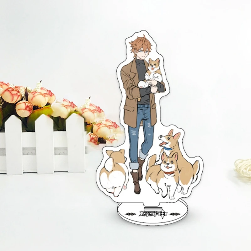 Аниме Genshin искусственная фотография настольное украшение двусторонняя фигурка