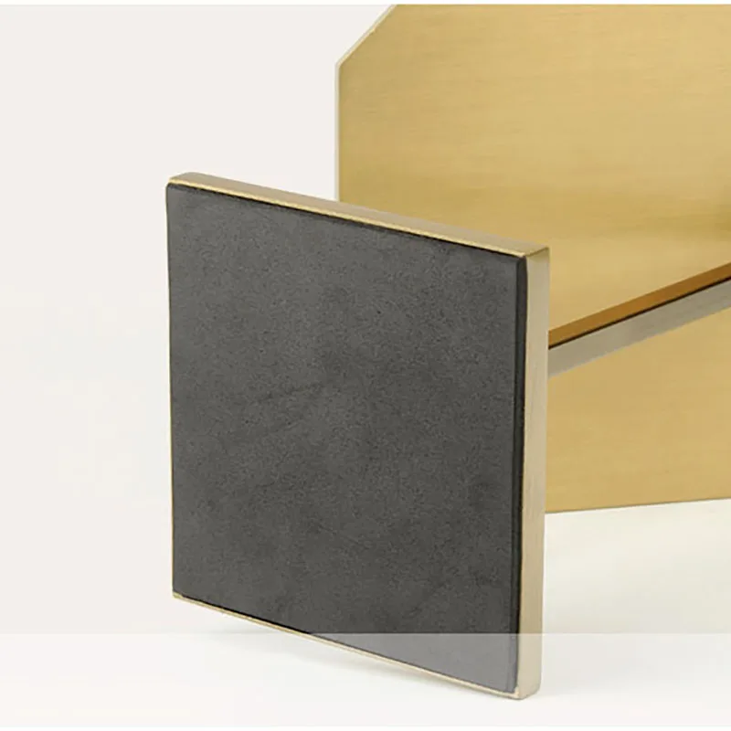 

Desktop Makeup mirror Nordic Style Light Luxury Home Decoration Stainless Steel No-installation Mirrors