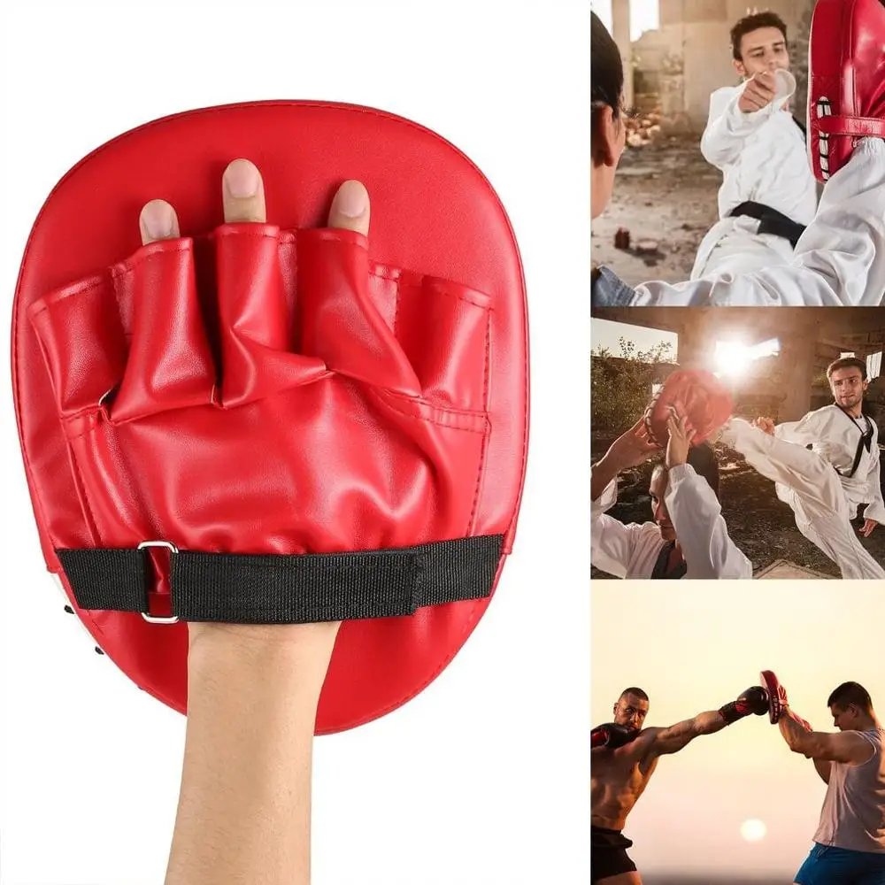 

Черный, красный Боксёрские перчатки/подушечки для рукавиц для муай тай удар боксер мма обучение полиуретановая пена каратэ боксер target Pad