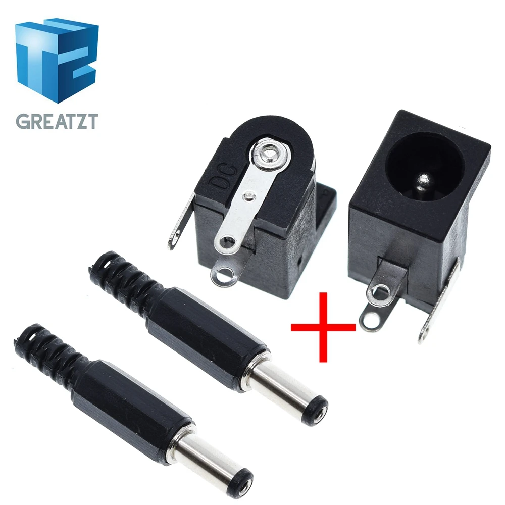 GREATZT 10 шт. DC 005 черные заглушки Мощность с разъемом типа Jack DC005 5 5*2 1 мм 2 гнездо
