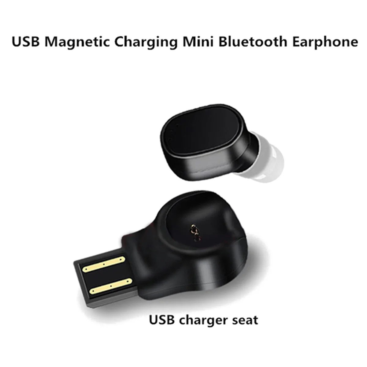 Мини автомобиль беспроводные наушники USB Магнитная Зарядка Bluetooth гарнитура бизнес автомобиля наушники с микрофоном для iPhone samsung